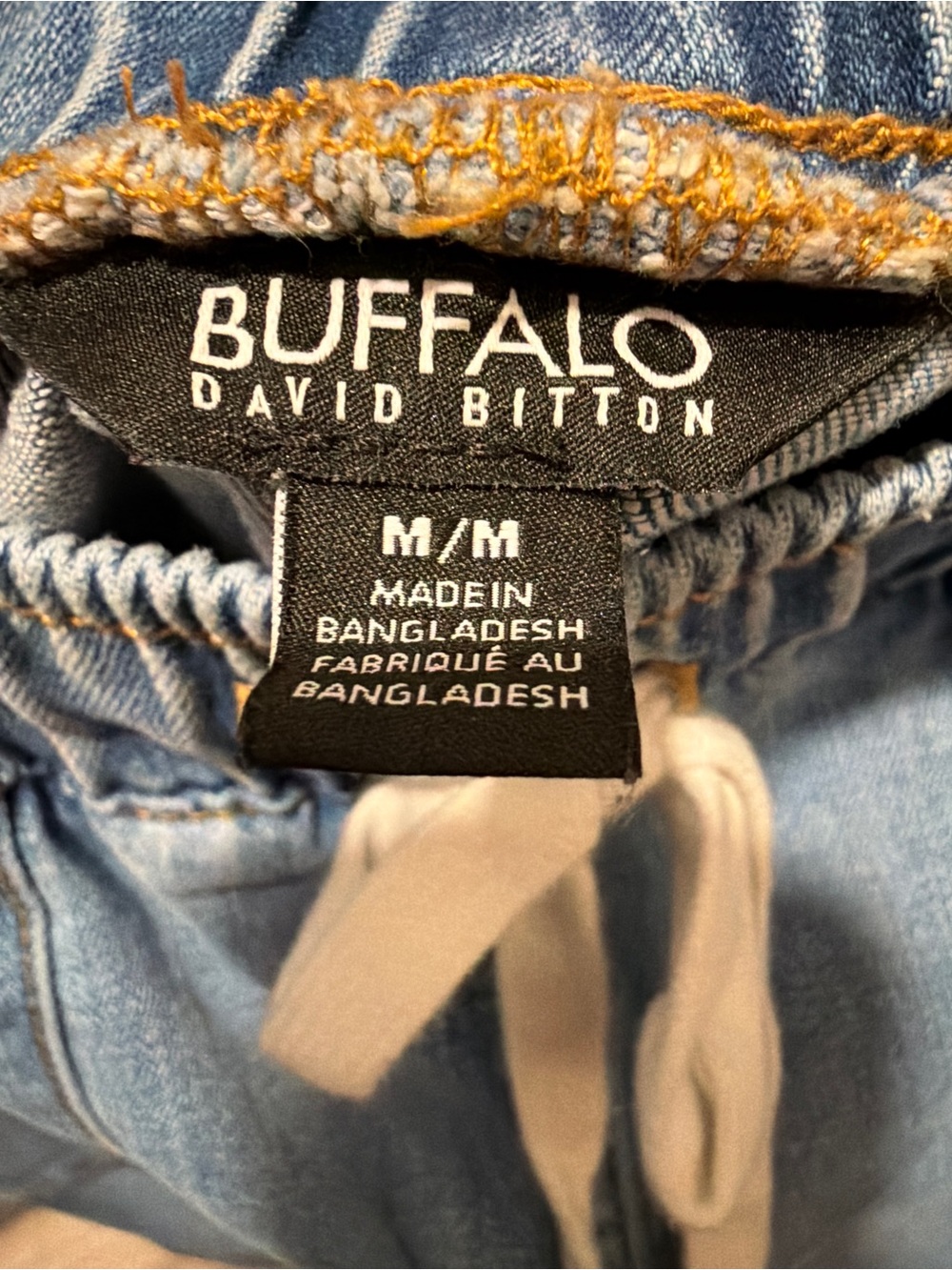 Buffalo David Bitton Light Blue Drawstring Ankle Jeans with Patch Pockets - Picture 4 of 4